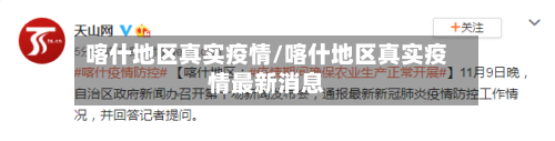 喀什地区真实疫情/喀什地区真实疫情最新消息-第3张图片