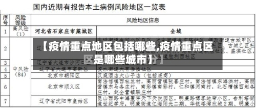 【疫情重点地区包括哪些,疫情重点区是哪些城市】-第3张图片