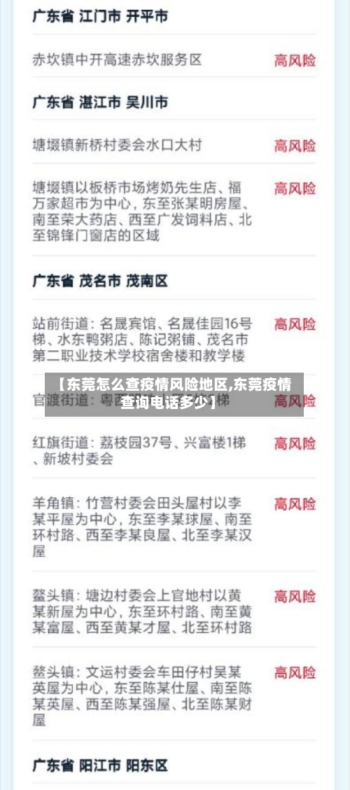 【东莞怎么查疫情风险地区,东莞疫情查询电话多少】-第2张图片