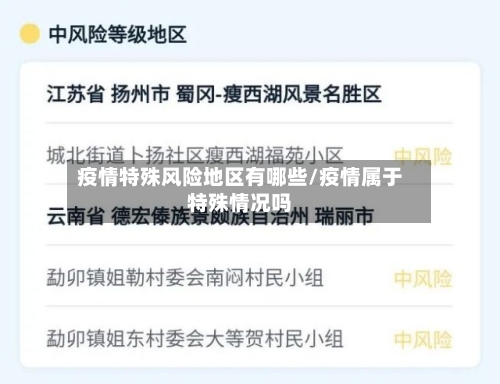 疫情特殊风险地区有哪些/疫情属于特殊情况吗-第1张图片
