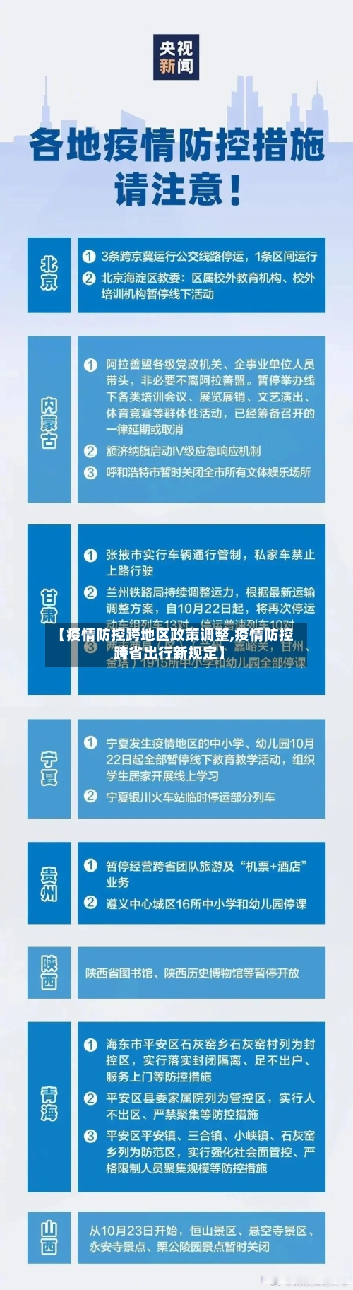 【疫情防控跨地区政策调整,疫情防控跨省出行新规定】-第1张图片